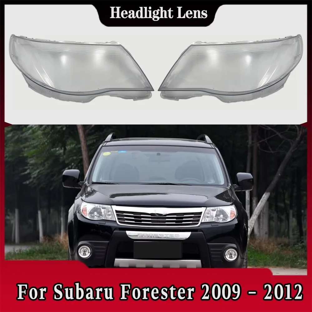 

Front Headlight Cover Lamp Shell For Subaru Forester 2009 2010 2011 2012 Car Headlight cover Headlamp Lens Auto Shell Cover