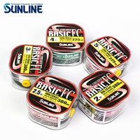 SUNLINE-BasIC FC Carbon Fiber Fishing Line, Transparent Color, 100% Original, 225m, 300m