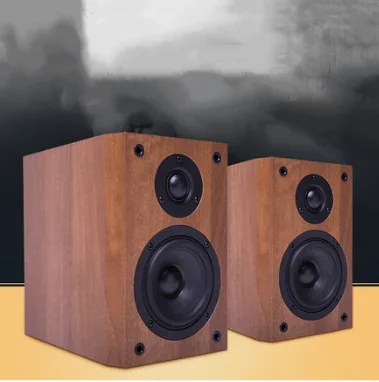 S-087 4 Inch HiFi High Fidelity Fever 2.0 Passive Classic Home Living Room Bookshelf Speaker 4202Y