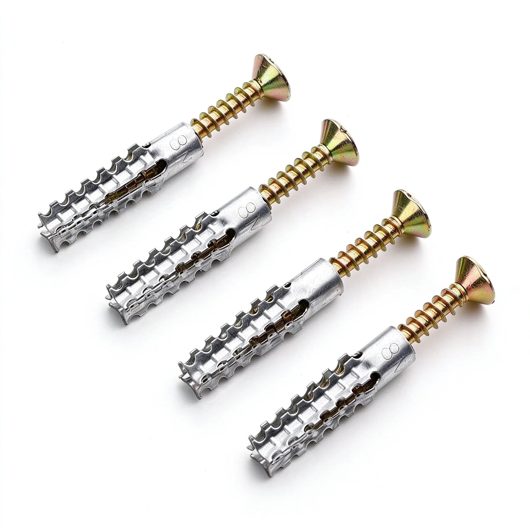 serrated gecko anchor, metal expansion tube, anti-loosening screw, for hollow brick lightweight brick cement concrete