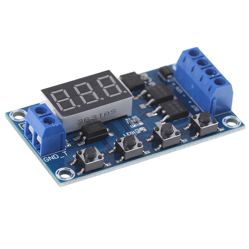 DC 6-30V Dual MOS LED Digital Time Delay relè Switch Module Circuit Board