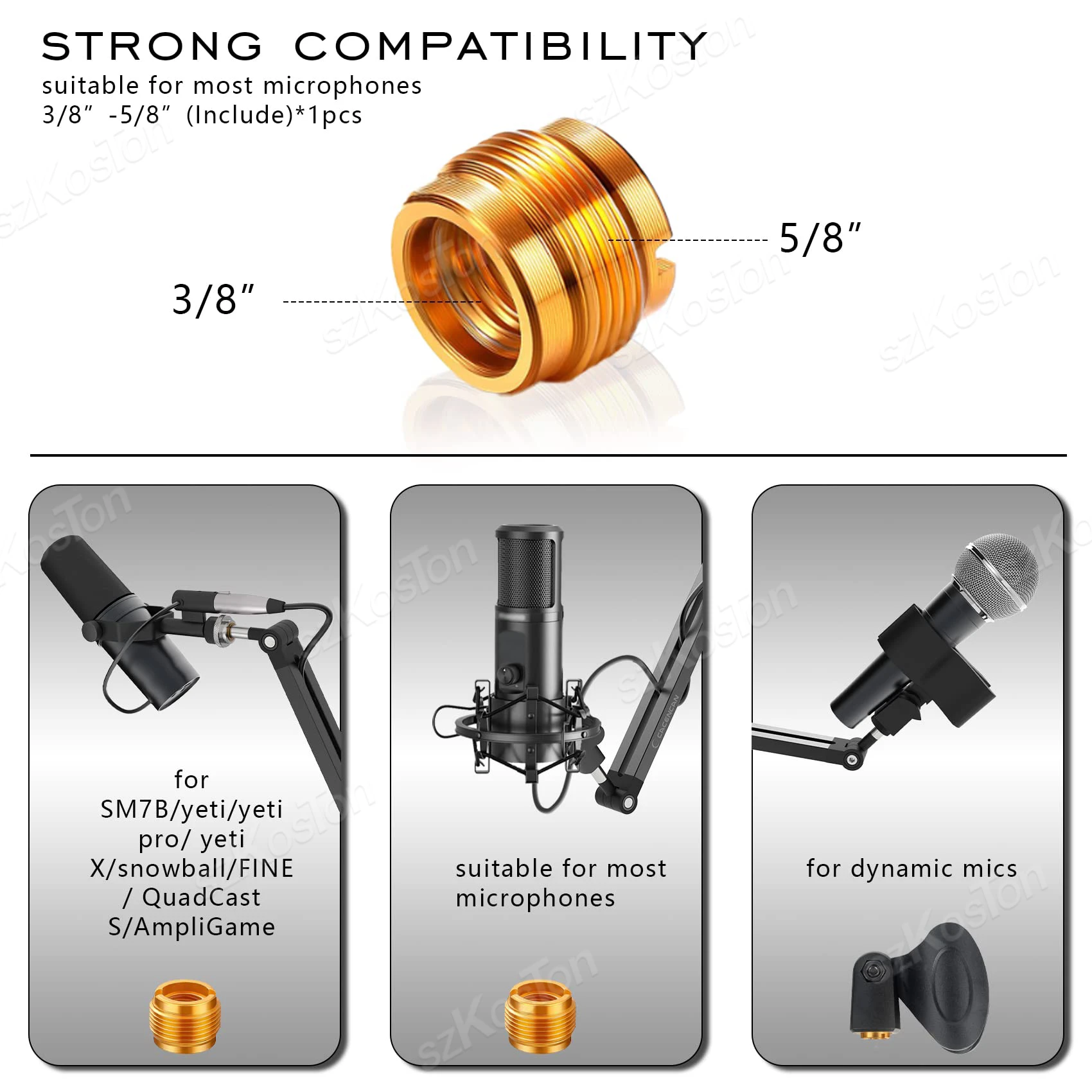 Supporto per microfono braccio con supporto da scrivania supporto a forbice pieghevole regolabile per HyperX QuadCast A8 A6V K658 K688 K669 Mic