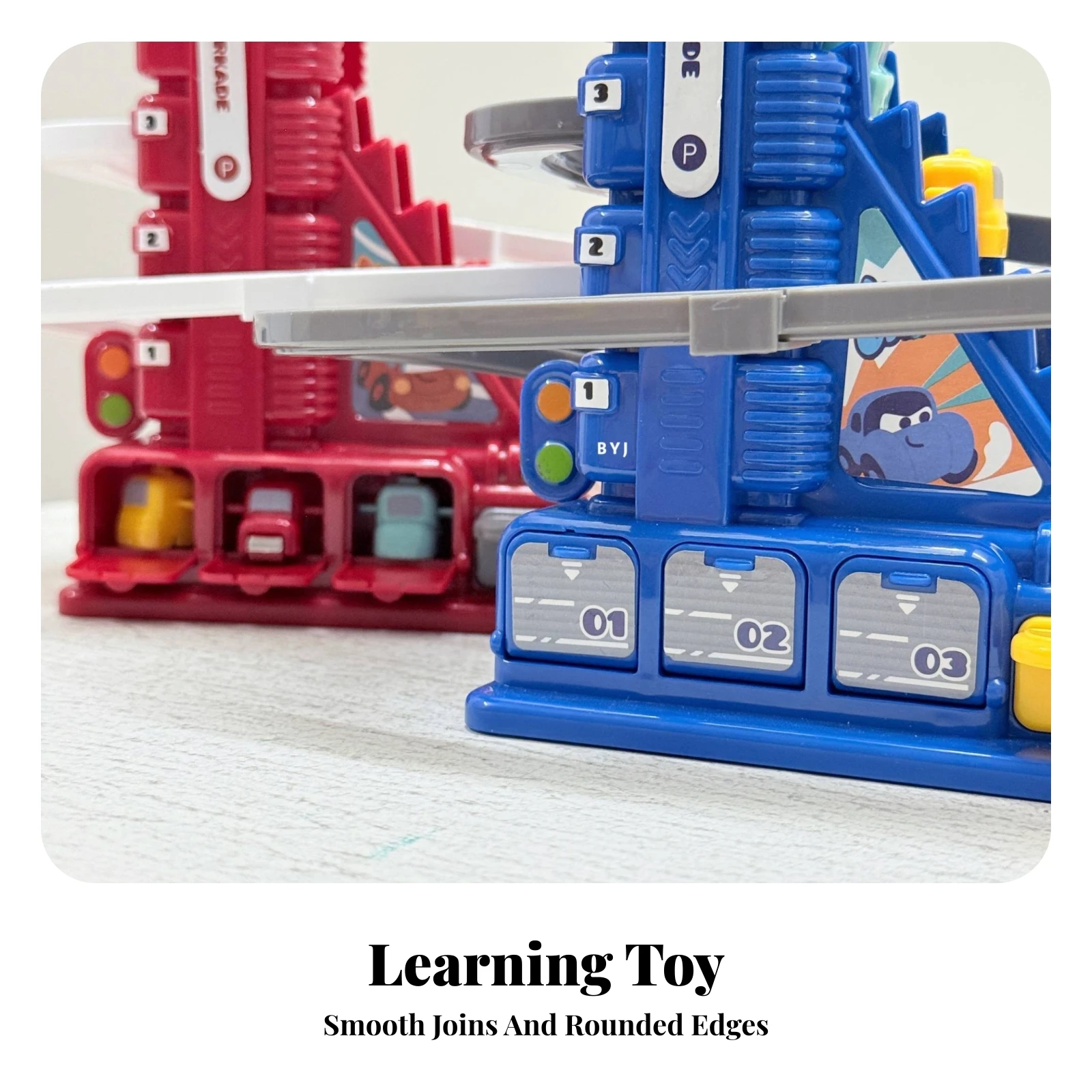 spiral-track-parking-garage-playset-screen-without-parking-garage-track-toy-children's-play-set-compact-child-friendly