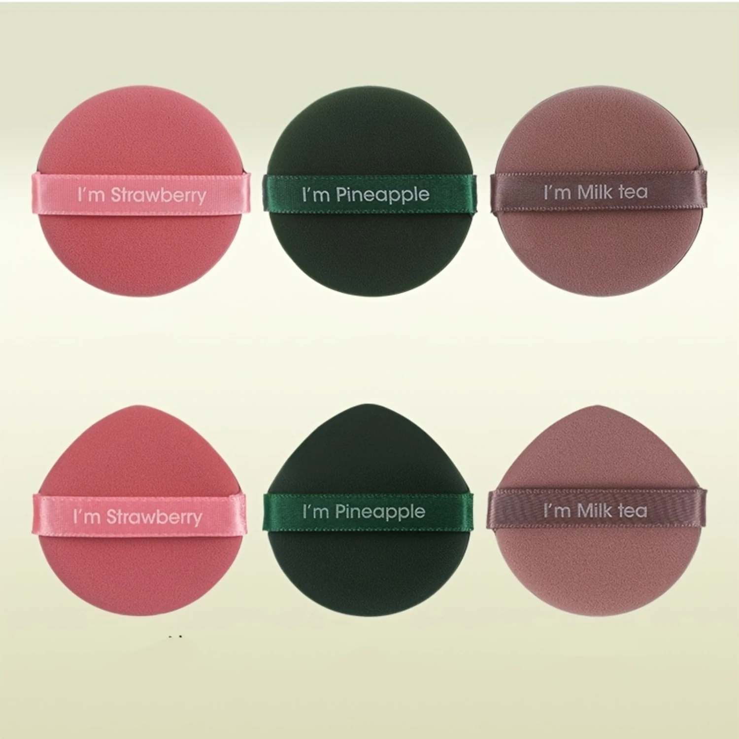 7pcs Air Cushion Puff Wet And Dry Reusable Sponge For Liquid, Cream, Foundation Powder Round Drop Shaped Makeup Tool Fo