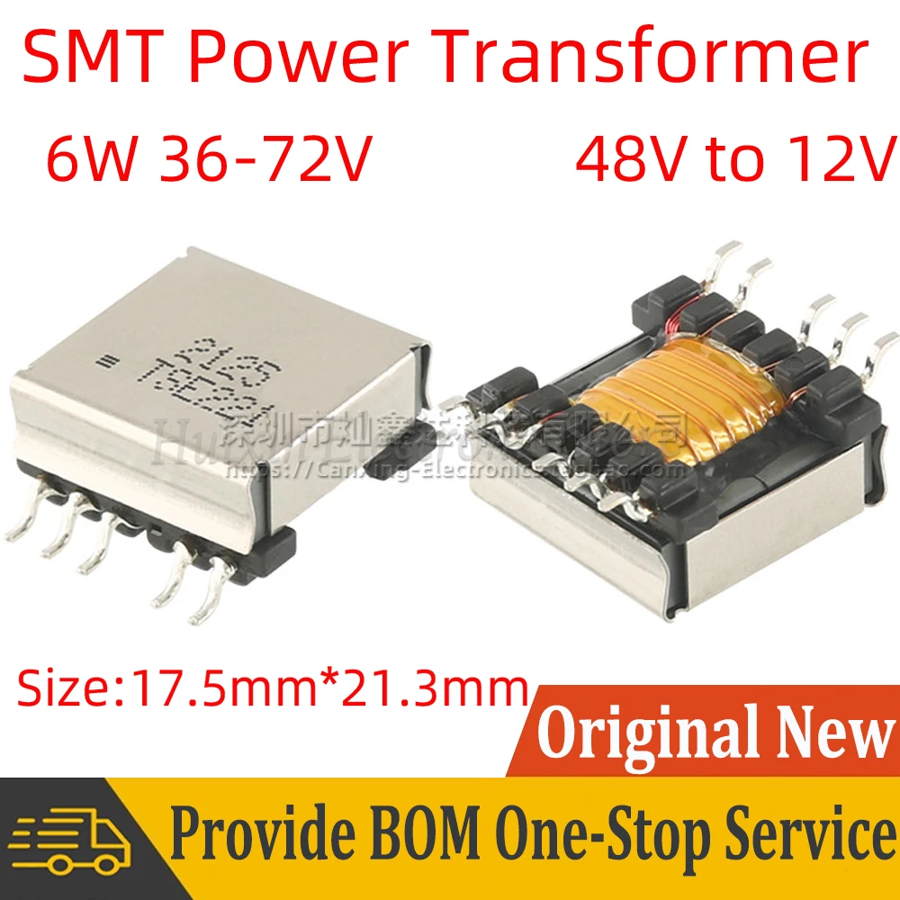 

2pcs TSE221 SMD SMT EFD15 Type PoE Switching Power Supply Transformer 36V-72V 48V to 12V 0.5A Replace POE60F-12LD