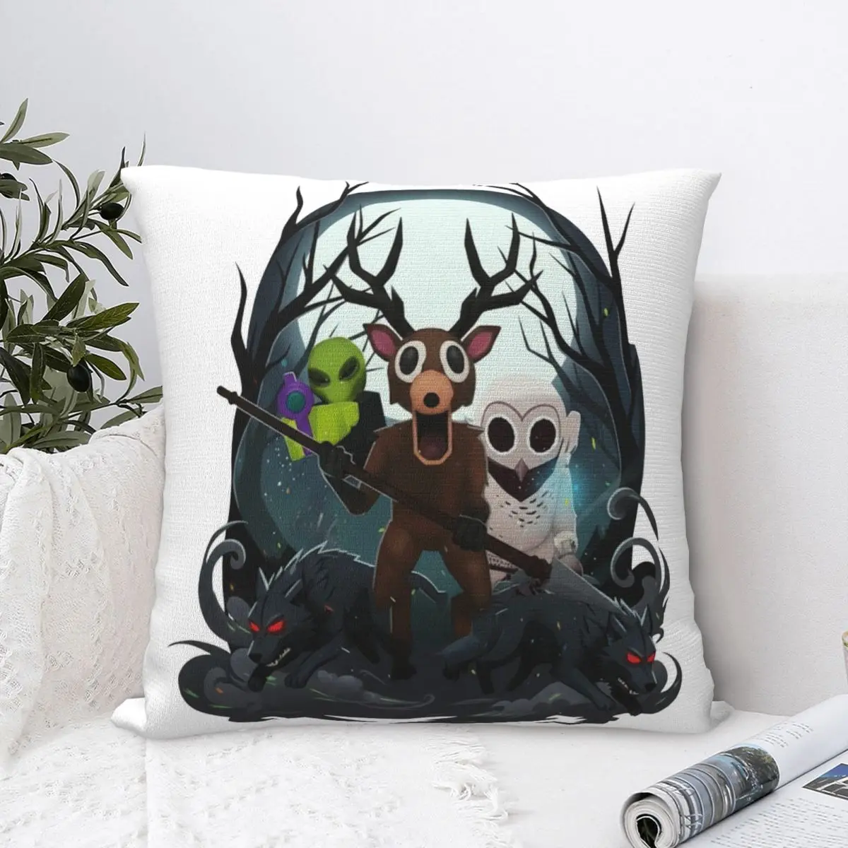 99 Nights Game Poster Pillow Cover Soft Pillow Case Cushion Cover Novelty Graphic Pillowcases For Living Room Chair
