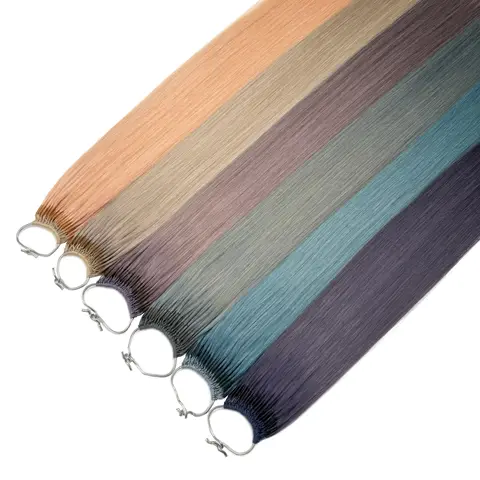 Capelli vergini umani al 100% 14" 16" 18" 20" Estensioni dei capelli Corea Doppia punta 50g 100 fili