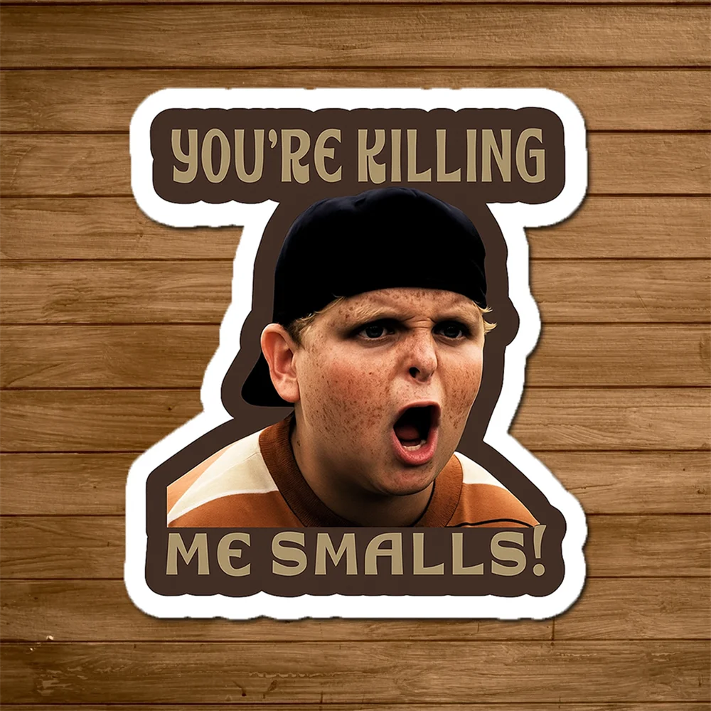 10 Stück Sandlot Smalls Aufkleber Vinyl Lustige Aufkleber für Laptops Autos Koffer Stoßstangen Kühlschränke Fenster Werkzeugkästen Motorräder