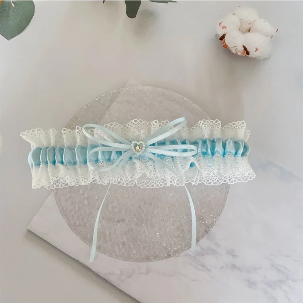New Bowknot Bridal Lace Garter Women's Garter Belt Bride Souvenirs Women Thigh Garter Leg Loop 6