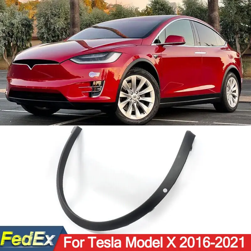 

Wheel Eyebrow Fit For Tesla Model X 2016 2017 2018 2019 2020 2021 Front Left Wheel Molding Fender Flare 1035288-00-L Auto Parts