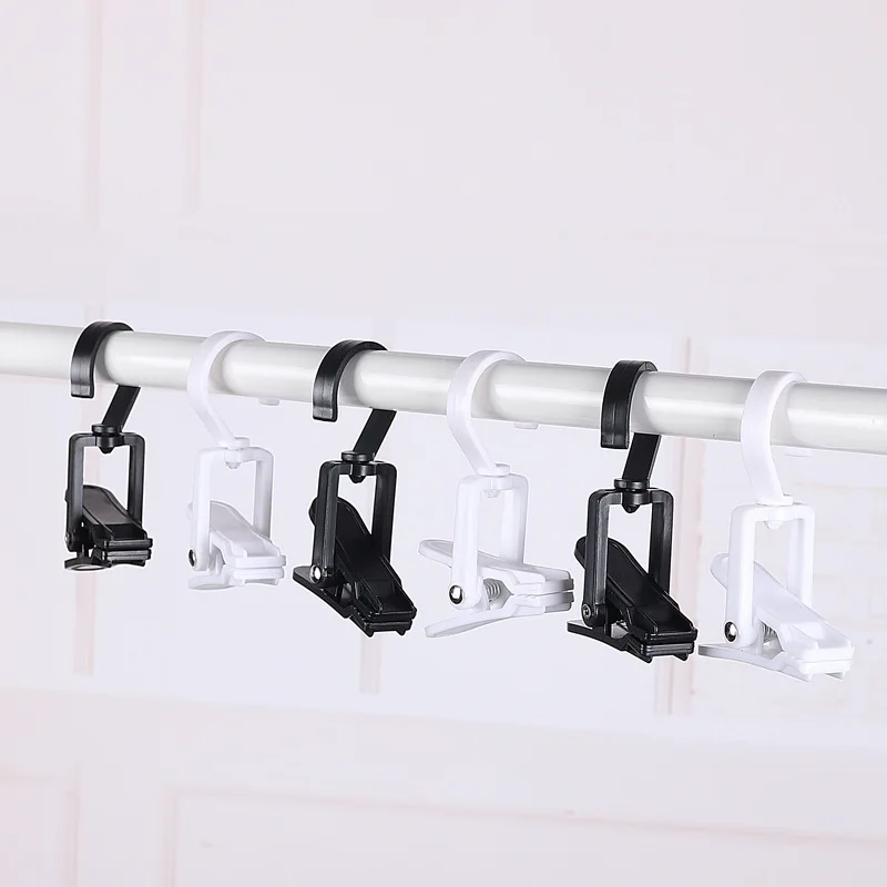 10pcs Super Strong Swivel Hooks w/Clips - Space-Saving Hanger for Laundry, Socks, Towels, Bras (Home/Travel/Office)
