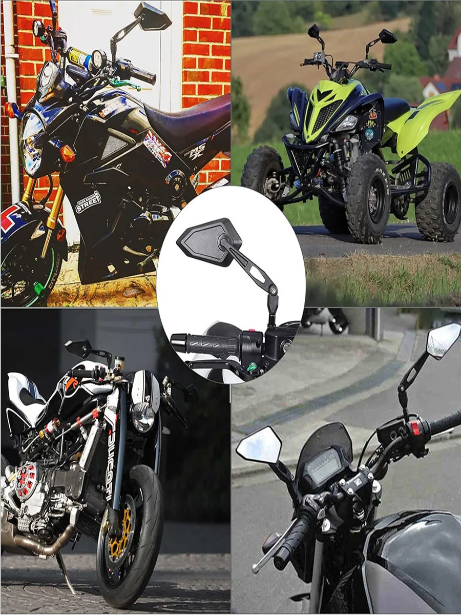 AliExpress dreamizer Universal 10mm Motorcycle Scooter Bike Rear View Side Mirror For Touring ATV For Most Of  Motorcycles