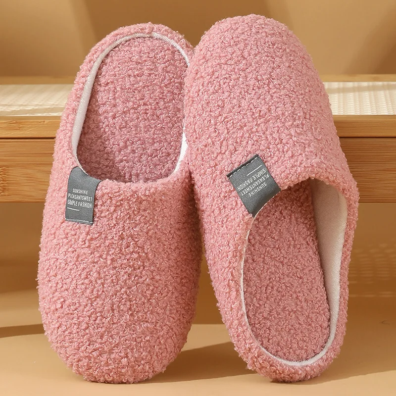 Pantofole in cotone da donna inverno nuova casa leggera morbida e calda pantofola da casa coppie uomo scivoli silenziosi scarpe da pavimento per camera da letto