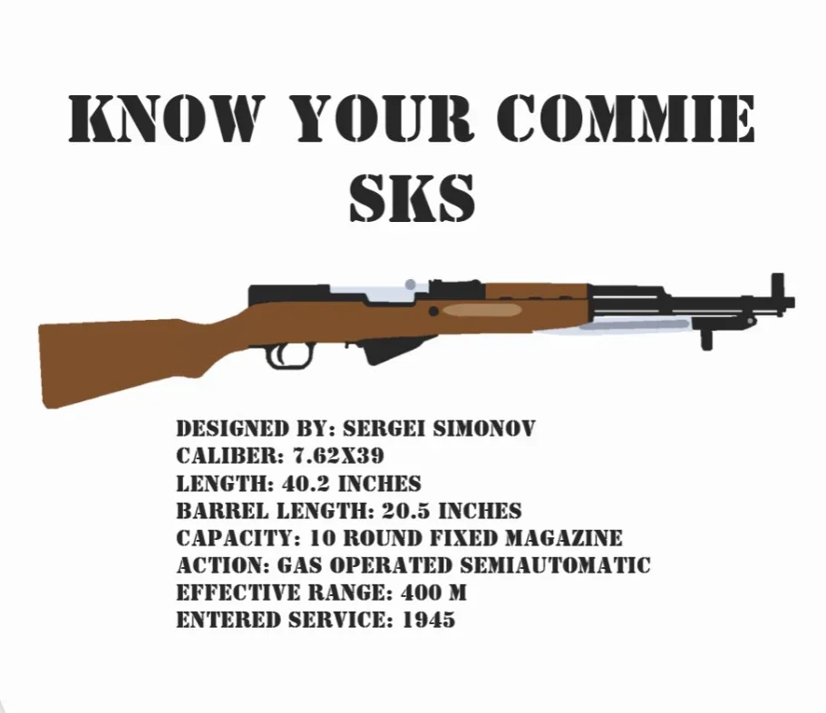 ليس جميع المسدسات الروسية هي بعض أنواع AK. روسيا السوفياتي SKS بندقية تي شيرت جديد 100% القطن قصير الأكمام س الرقبة عادية قميص رجالي #6
