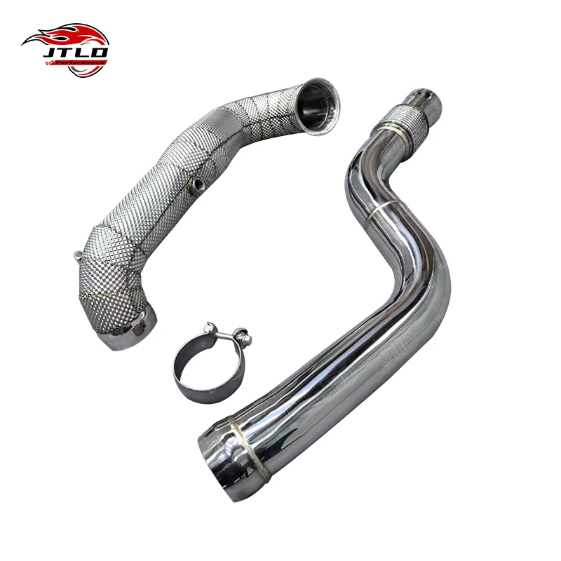 Performance Downpipe With Heat Sheila For Mercedes-Benz A45 AMG - Turbo Back Exhaust Upgrade