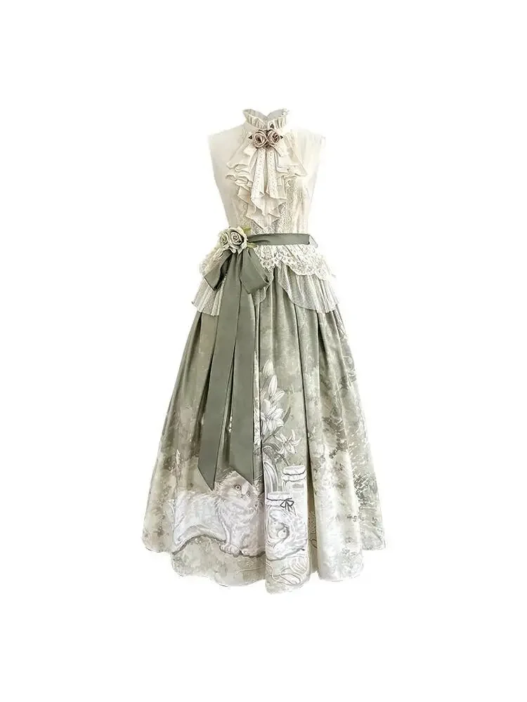 

Улучшенные женские топы Hanfu Guofeng, юбка Fiesta, карнавал, Хэллоуин, косплей, новый китайский стиль, национальный стиль, элементы Han