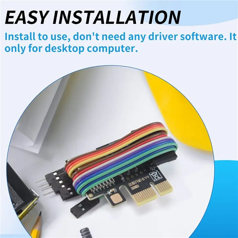 [EYEL!NEW!】 A3 Tuya Wifi PC Power Switch Desktop Computer Remote Boot Startup Card Telecommuting PICE MINI Card Black
