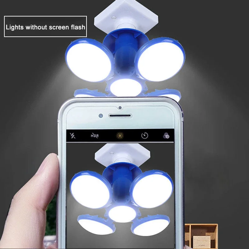 E27 Football Bulb 40W Foldable Ceiling Light Eye Protective Indoor Soccer Lamp for Bedroom Study Living Workshop Garage Kitchen