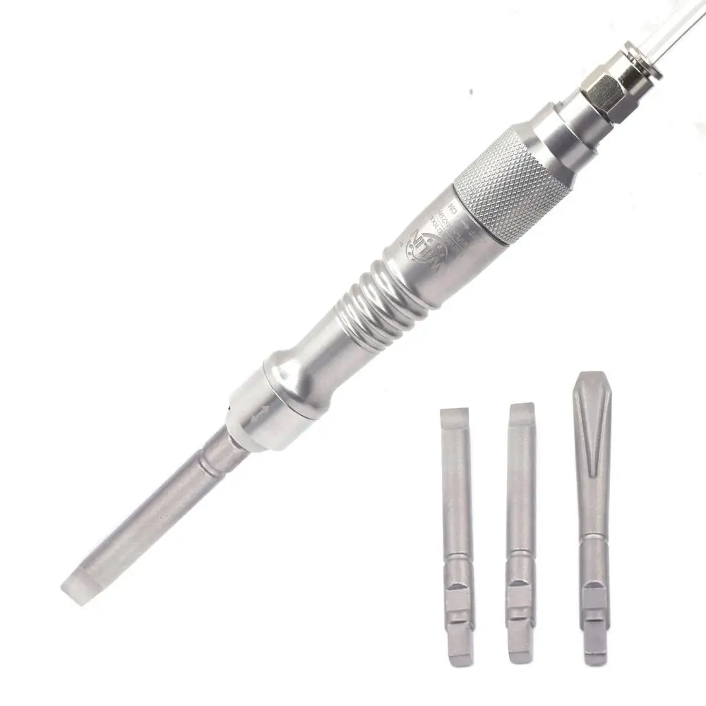 Air Scaler Chisel Gypsum Breaker Stone Carving Pneumatic Chisel Set Stomatology Sculpture Engrave 3pcs Bull Flat Splitting