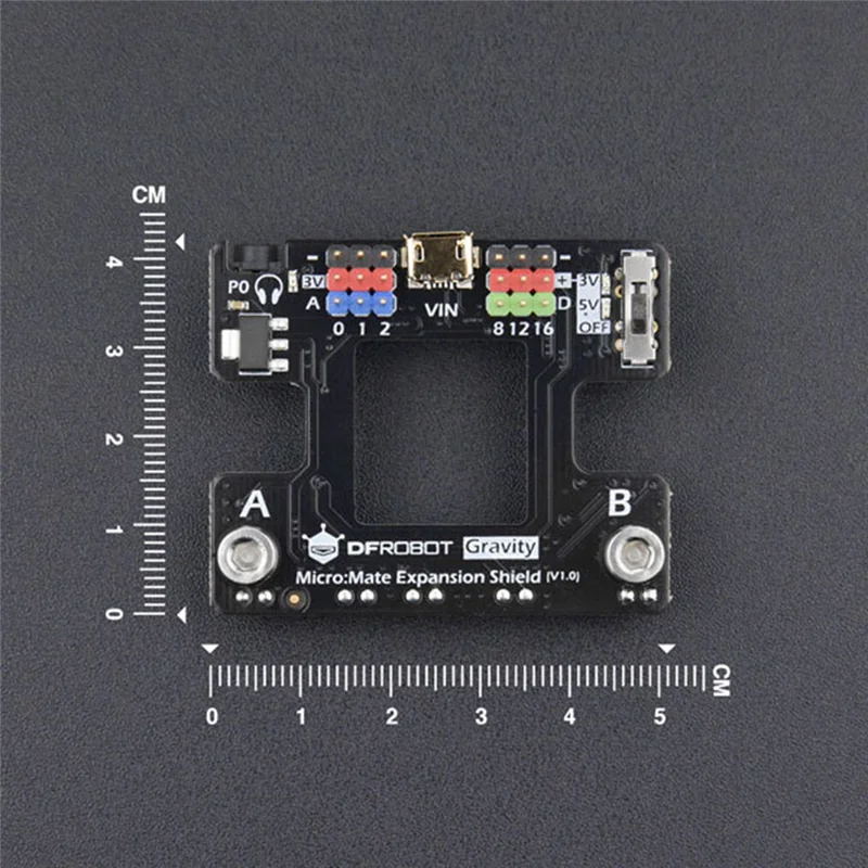 Micro: Mate Microbit Mini placa de expansión multifunción Micro:Bit Placa de expansión