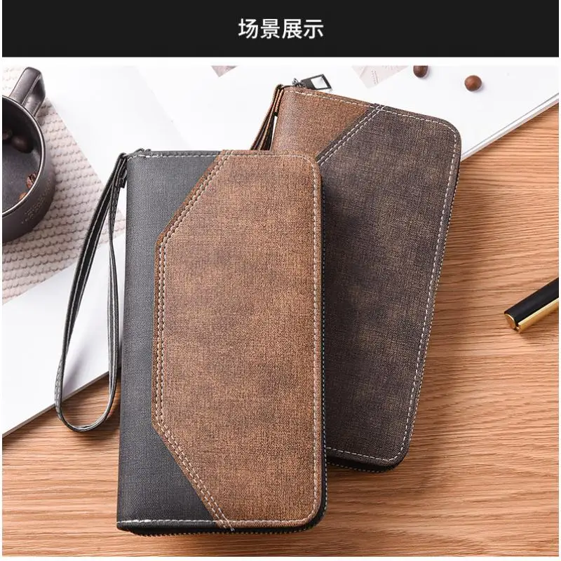 Fashion Purse Long Zipper Wallet Card Brand Coin Purse Business Clutch Bag Large Capacity ID Card Holder Business 2026