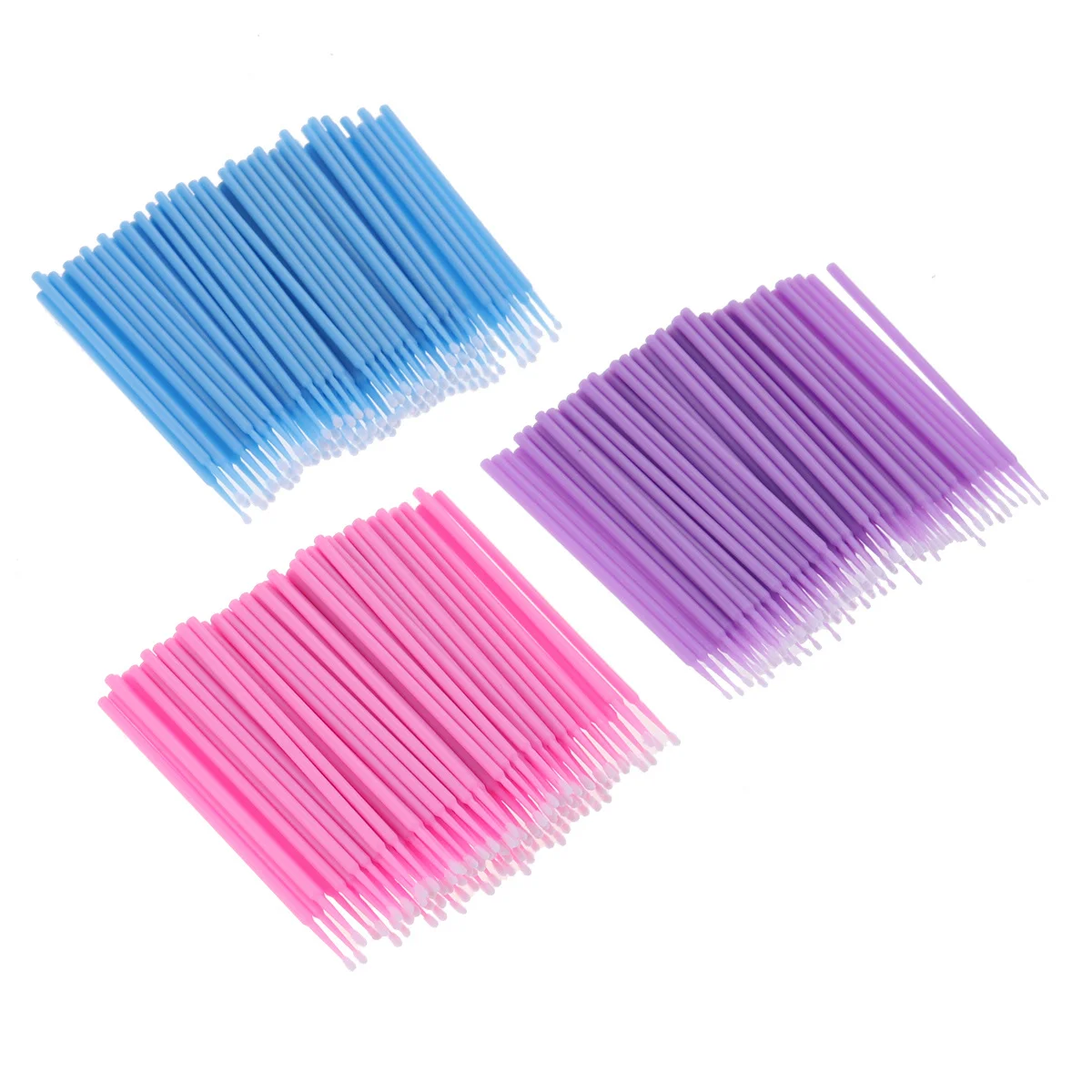 

300Pcs Eyelash Extension Cotton Swabs Disposable Micro Applicator Brushes Bendable Tip for Precision Application in