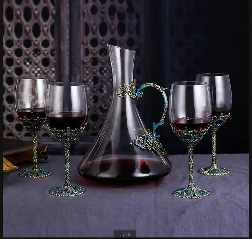 

Хрустальный стеклянный диспенсер для красного вина, набор кубок, подарочная коробка, бокалы для шампанского, коктейль