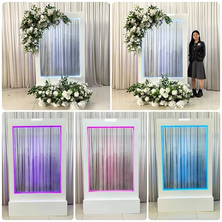 Light Emitting Diode Waterfall Fountain Background Water Panel Logo Event Party Supplies