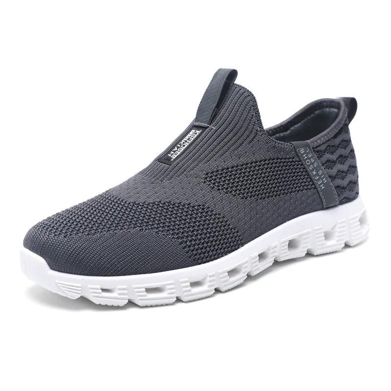 Sneakers Men Summer Casual Shoes Men Mesh Breathable Outdoor Non Slip Soft Sports Shoes Slip on Sneaker for Men Plus Size