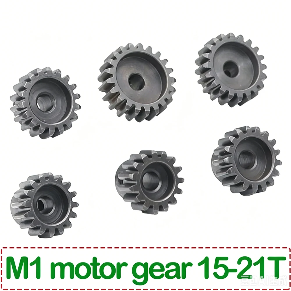 

M1 5mm 15T 16T 17T 18T 20T 21T Black Steel Metal Pinion Motor Gear for 1/8 Rc Model Car Motor