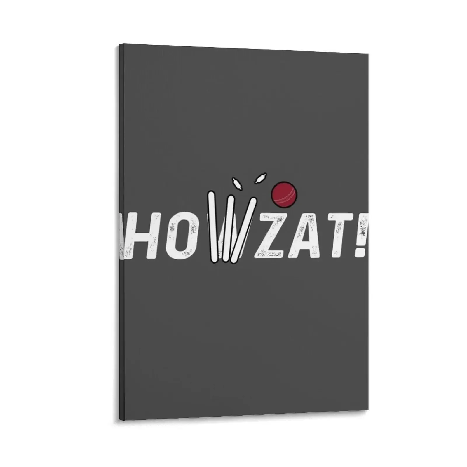 

Cricket Lover Howzat Ball And Wicket by Cricket Fan Gifts Canvas Painting home and decoration Wall posters