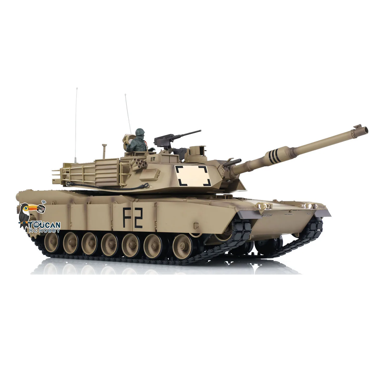 Heng Long – réservoir RC en plastique M1A2, Abrams 1/16, 2.4Ghz, 7.0, 3918, TH17789-SMT4