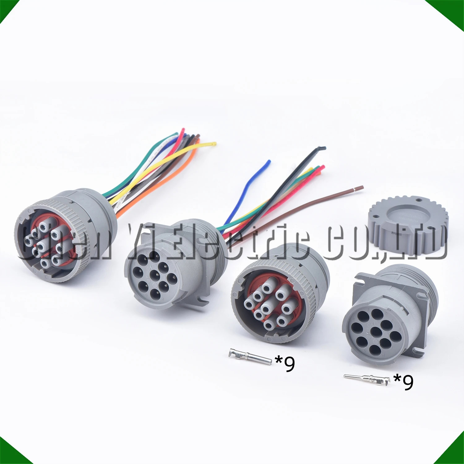 9 Pin Grey HD10 Series New auto waterproof connector Diagnosctic Tool circular Wire For Deutsch Harness HD16-9-96S HD10-9-96P