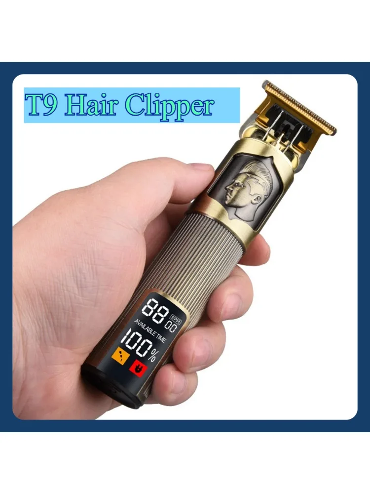 Vintage Haarschneidemaschine USB Lade Haarschneidemaschine Elektrischer Haarschneider Tragbarer Rasierer Professioneller Friseur Freund Geschenk – Detail 1