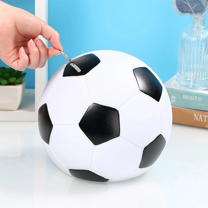 Decorative Piggy Bank Football Shaped Decorative Piggy Bank Football Shaped Coin Pot Bedroom Money Bank Decoration