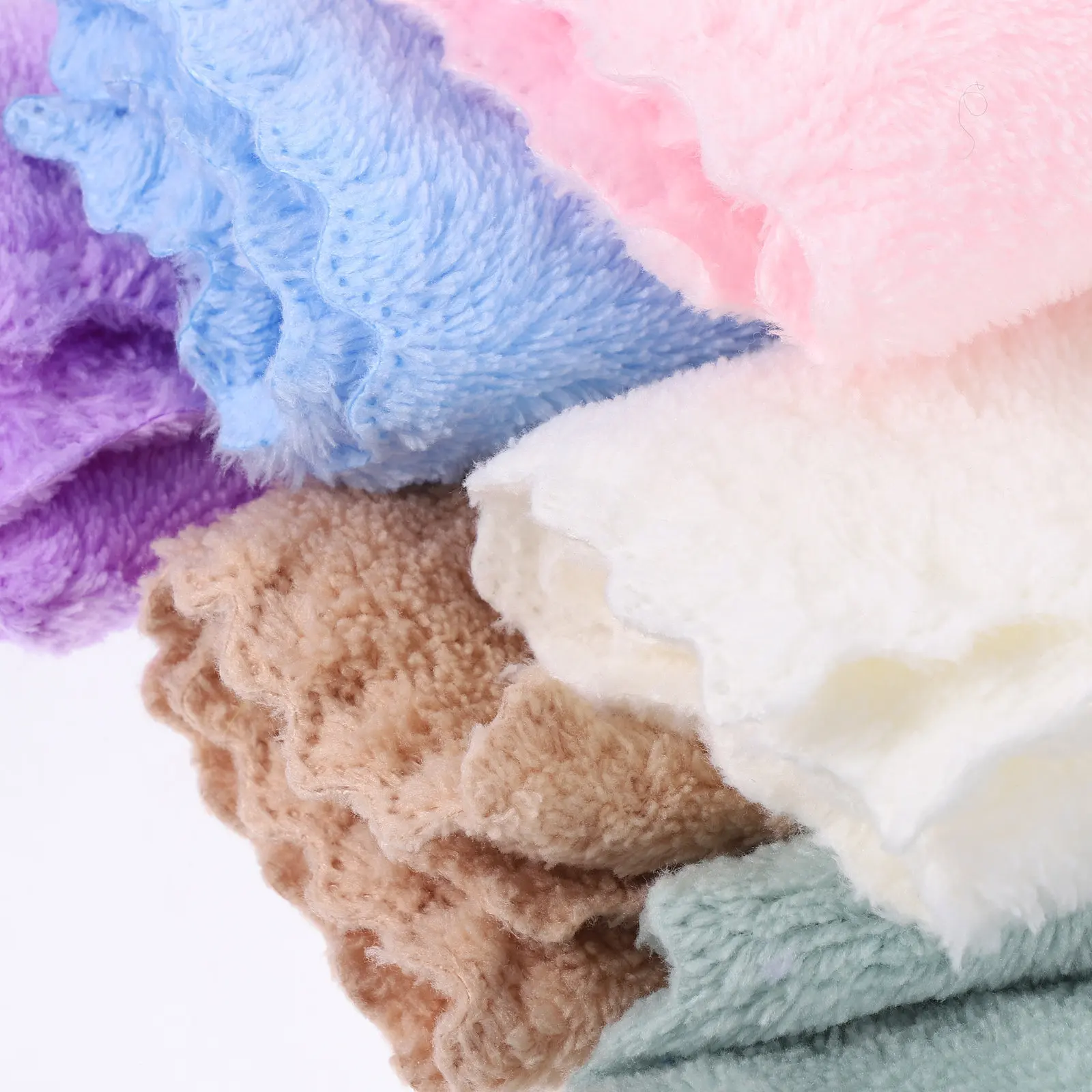 8Pcs Superfine Fiber Absorbent Small Towel for Hand Drying Tableware Cleaning Kitchen Bathroom Home Use Quick Dry Soft Texture