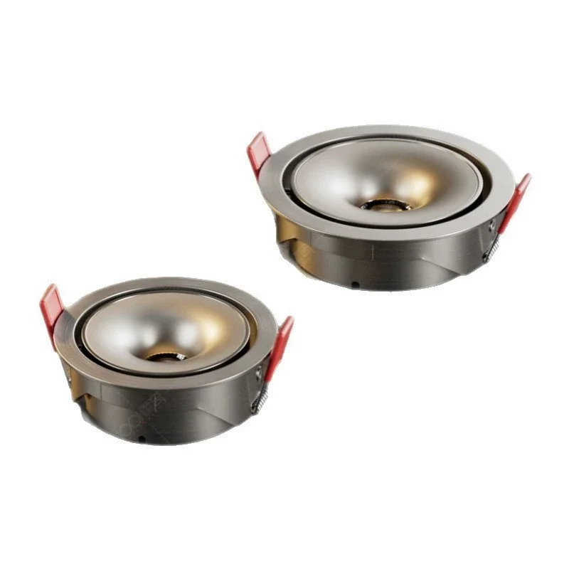 Embedded Ultra-thin Lamp Electroplated Retro Industrial Style No Main Light Silver Opening 75MM 95MM Anti Glare 5W 12W AC85-260