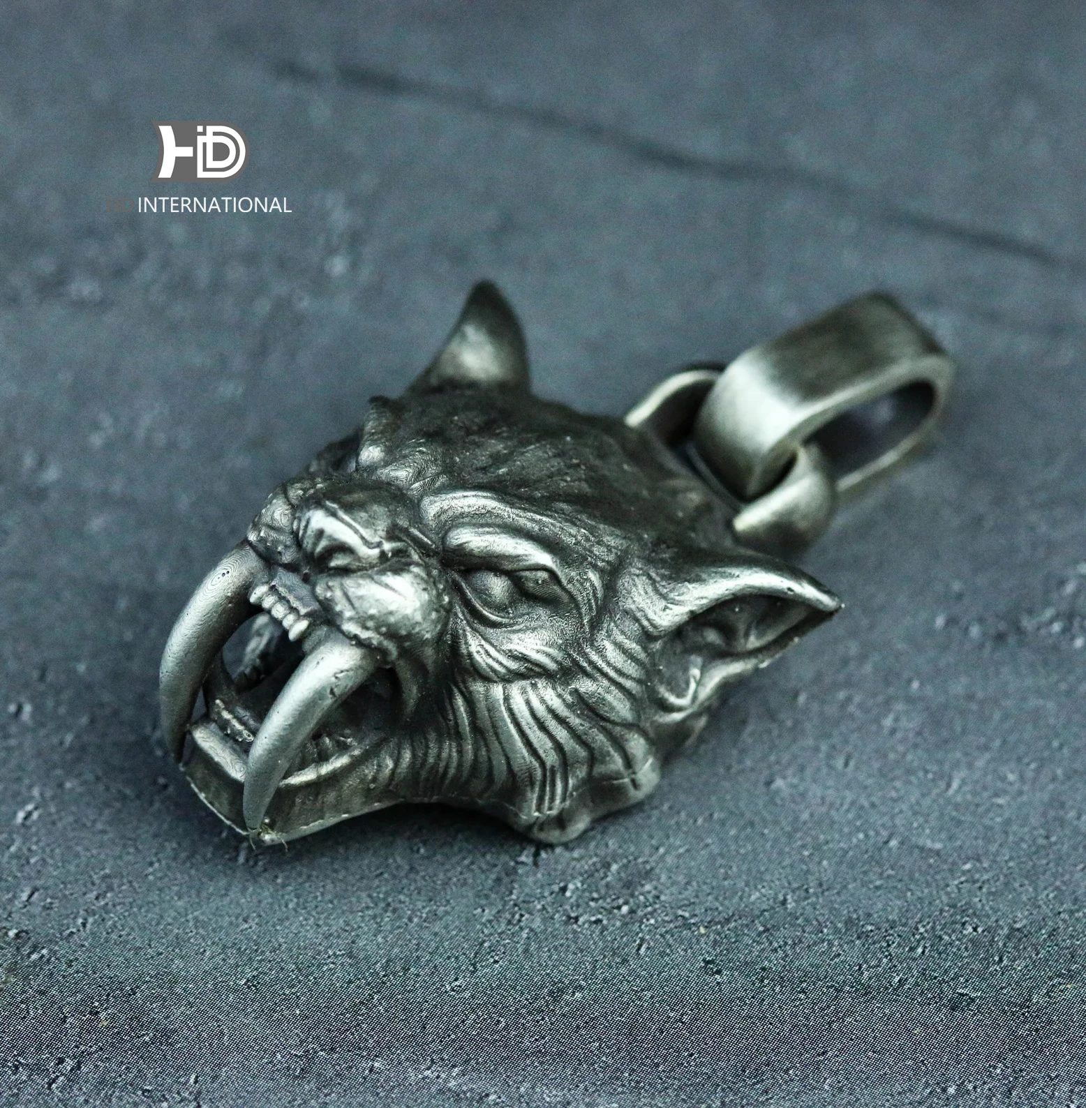 tiger pendant Saber-tooth tiger pendant,Tiger Head Men Necklace, Angry Tiger Wild Tiger Men's Necklace, Angry Tiger Necklace