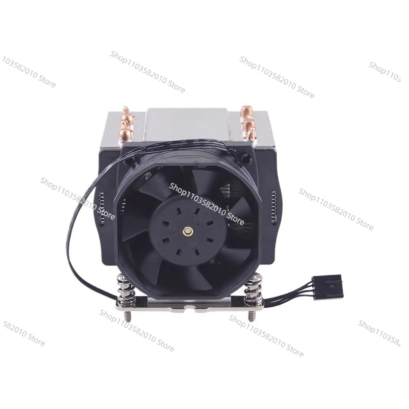 High Performance AMD Socket AM4/AM5 CPU Cooler, Aluminum Fin with Heat Pipes, PWM Fan A24 for 2U Server