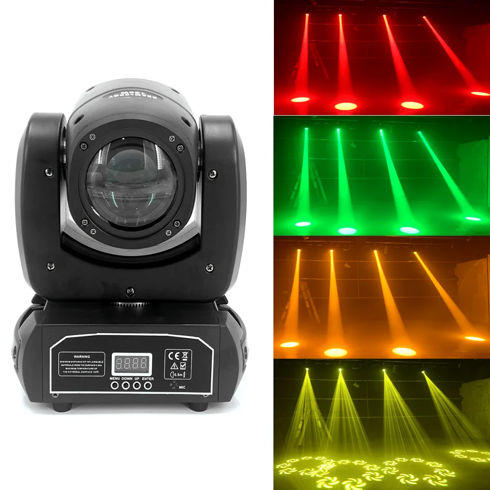mini LED Moving head Light 120W Beam Spot 8 Rotating Prisms DJ Dmx Bar Strobe  Stage Effect