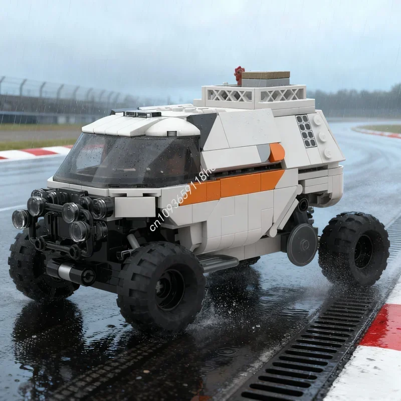 489pcs MOC Chariot Rover Lost Space Netflix Model Building Blocks Festival Gift Assemble Toy Education Brick Birthday
