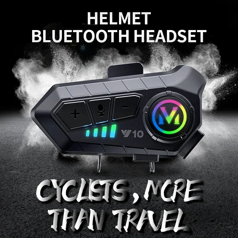 Y10 Motorhelm Bluetooth Headset 2000Mah Super Lange Standby Draadloze handsfree Waterdichte Motor Oortelefoon