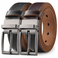Plus Size 130 140 150 160 170cm Genuine Leather Men's High Quality Buckle Jeans Cowskin Casual Belts Business Cowboy Waistband