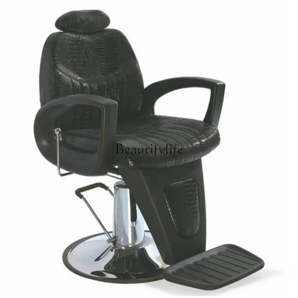 Peluquería silla de peluquero para hombre salón reclinable silla para el cabello