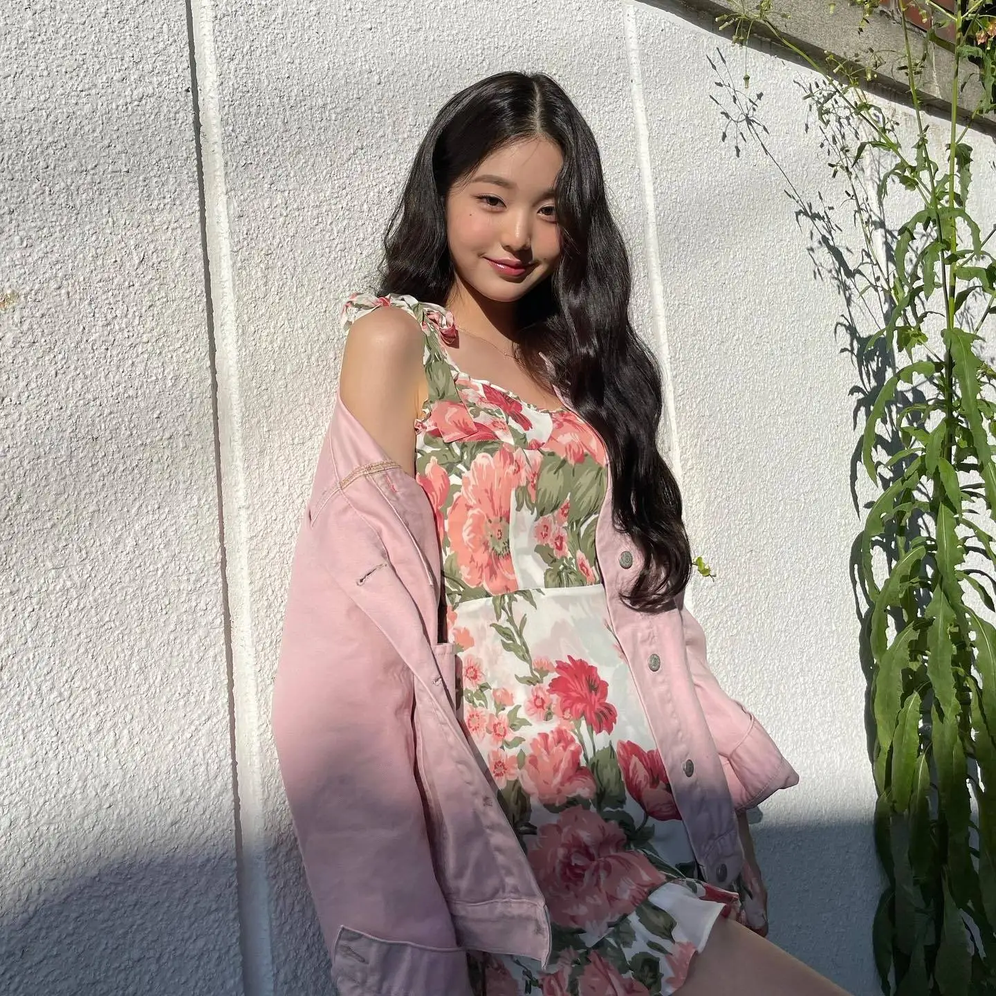 여름 플로럴 드레스, 벨 슬리브, 하이 웨이스트, 휴가용, 편안한 폴리에스터 소재