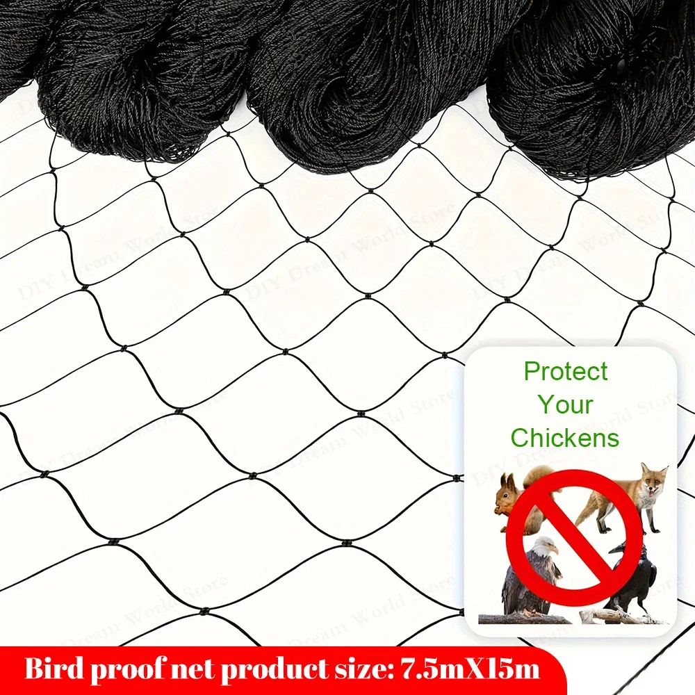 

Nylon Bird Net Anti Bird Catcher Netting Pond Fruit Tree Flower Garden Mesh Protective Chicken Coop Pest Control Tool Fishing Ne