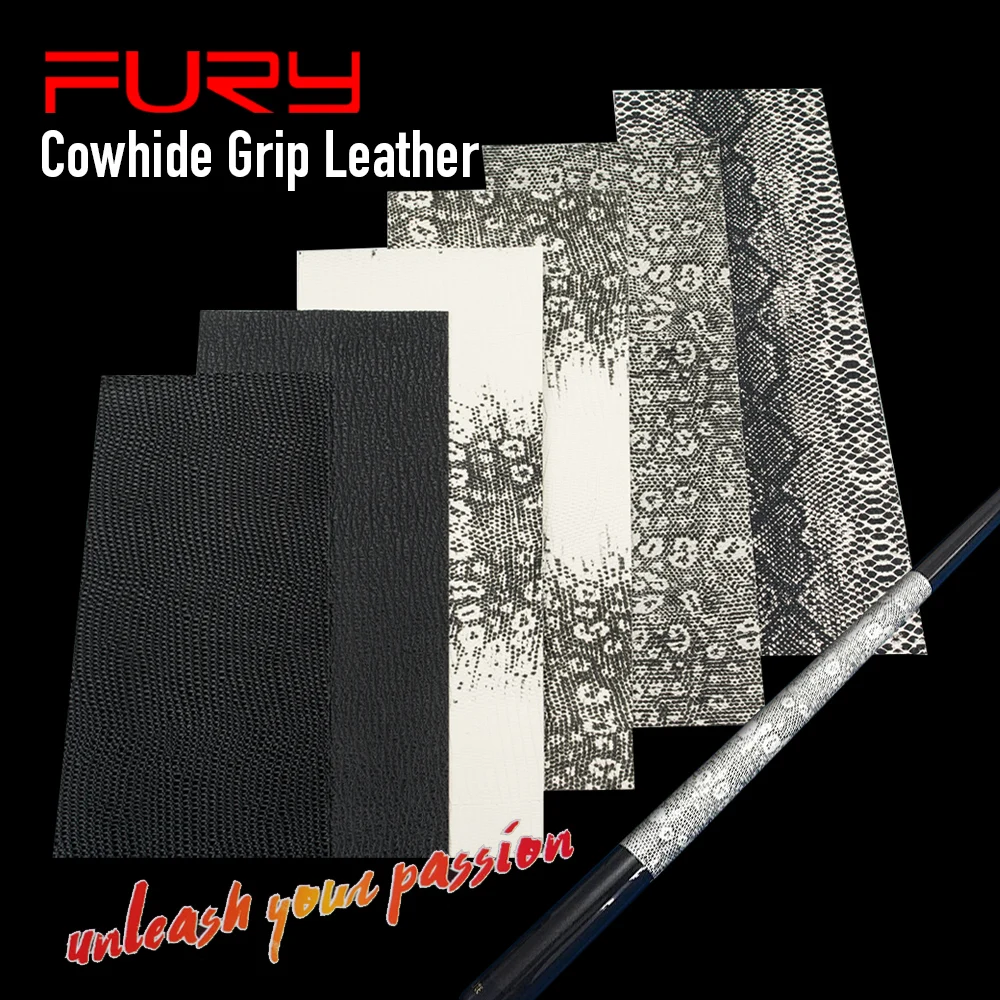 

FURY Leather Wrap Billiard 325*100*0.6mm High Density Fabric Grip Cowhide Waterproof Non-slip Lizard Skin Pool Cue Accessories