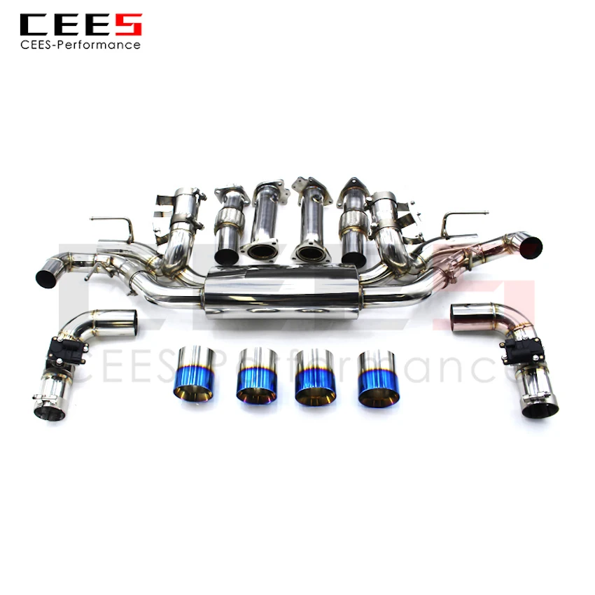 

CEES Exhaust System For Corvette C8 Stainless Steel Performance Muffler Valve Catback Escape Tubo Escape Catback Exhaust