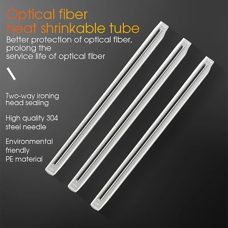 1000PCS/lot 40mm/45mm/60mm Fiber Optic Fusion Protection Splice Sleeves Heat Shrink Tube Melt Tube Shrinkable