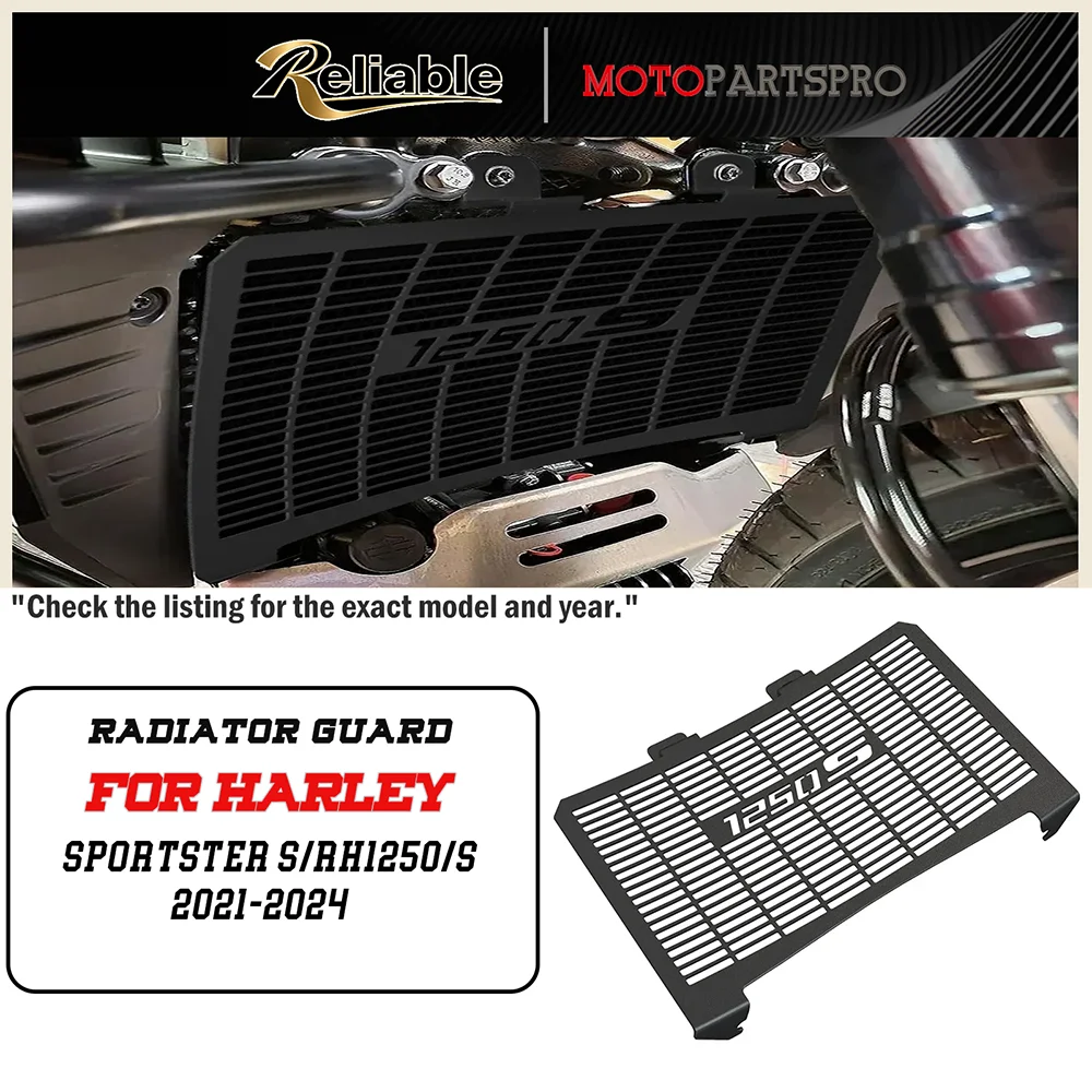 

Radiator Guard for Sportster S 1250 RH1250S 2021 2022 2023 2024 Protector Grille Cover Motorcycle SPORTSTER S RH 1250S 2024-2021
